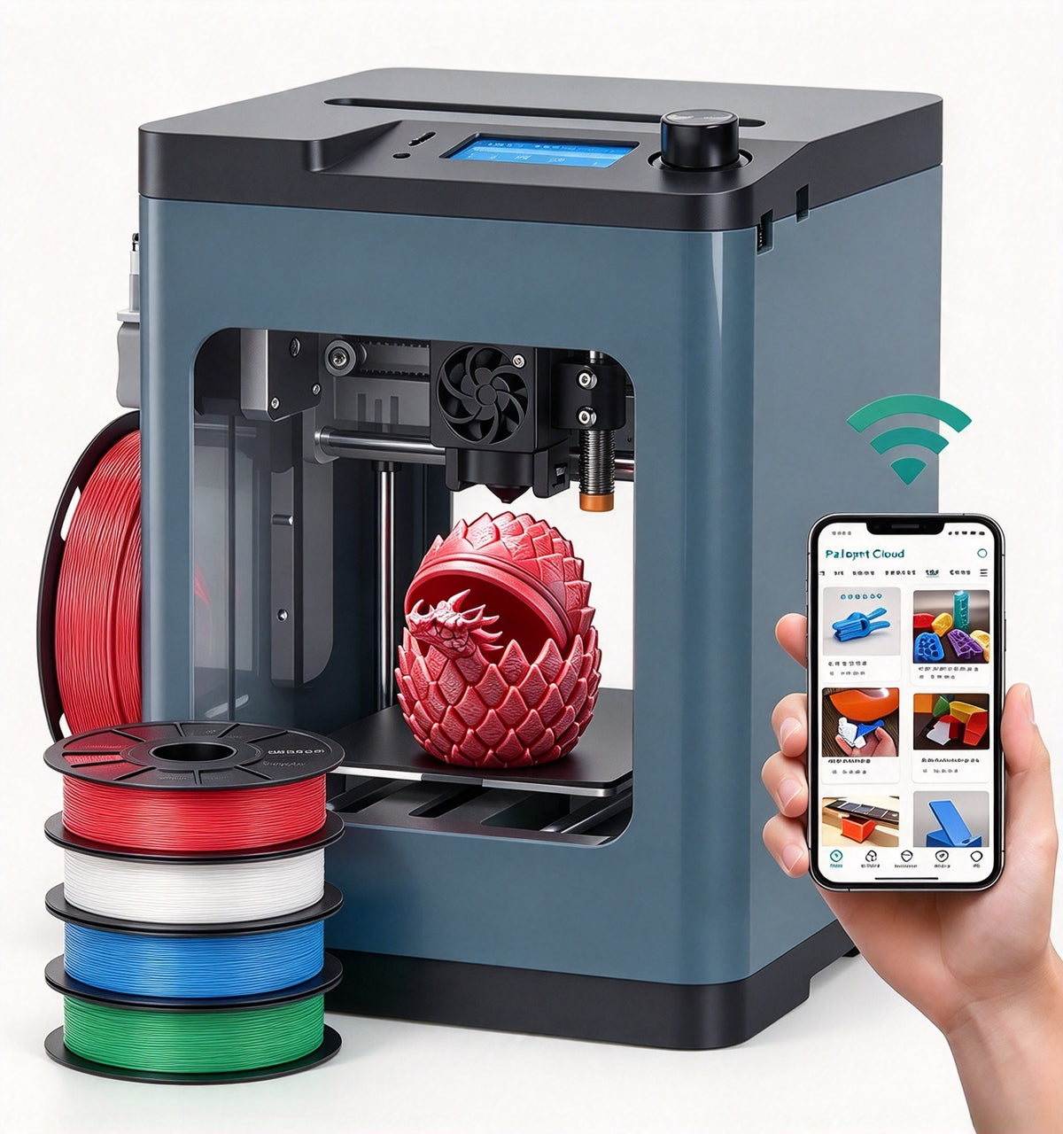 🎁 Kids' Mini 3D Printer – Fully Assembled, Beginner-Friendly 3D Printing Machine with 3,500+ Preloaded Models