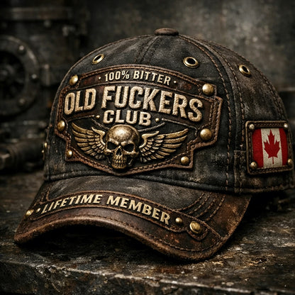 🏆Flash Sale 60% OFF - ❤️Old Fuckers Club-Handmade Vintage Baseball Cap