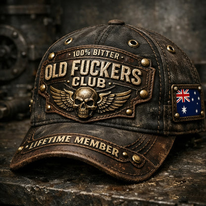 🏆Flash Sale 60% OFF - ❤️Old Fuckers Club-Handmade Vintage Baseball Cap