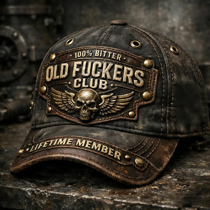 🏆Flash Sale 60% OFF - ❤️Old Fuckers Club-Handmade Vintage Baseball Cap