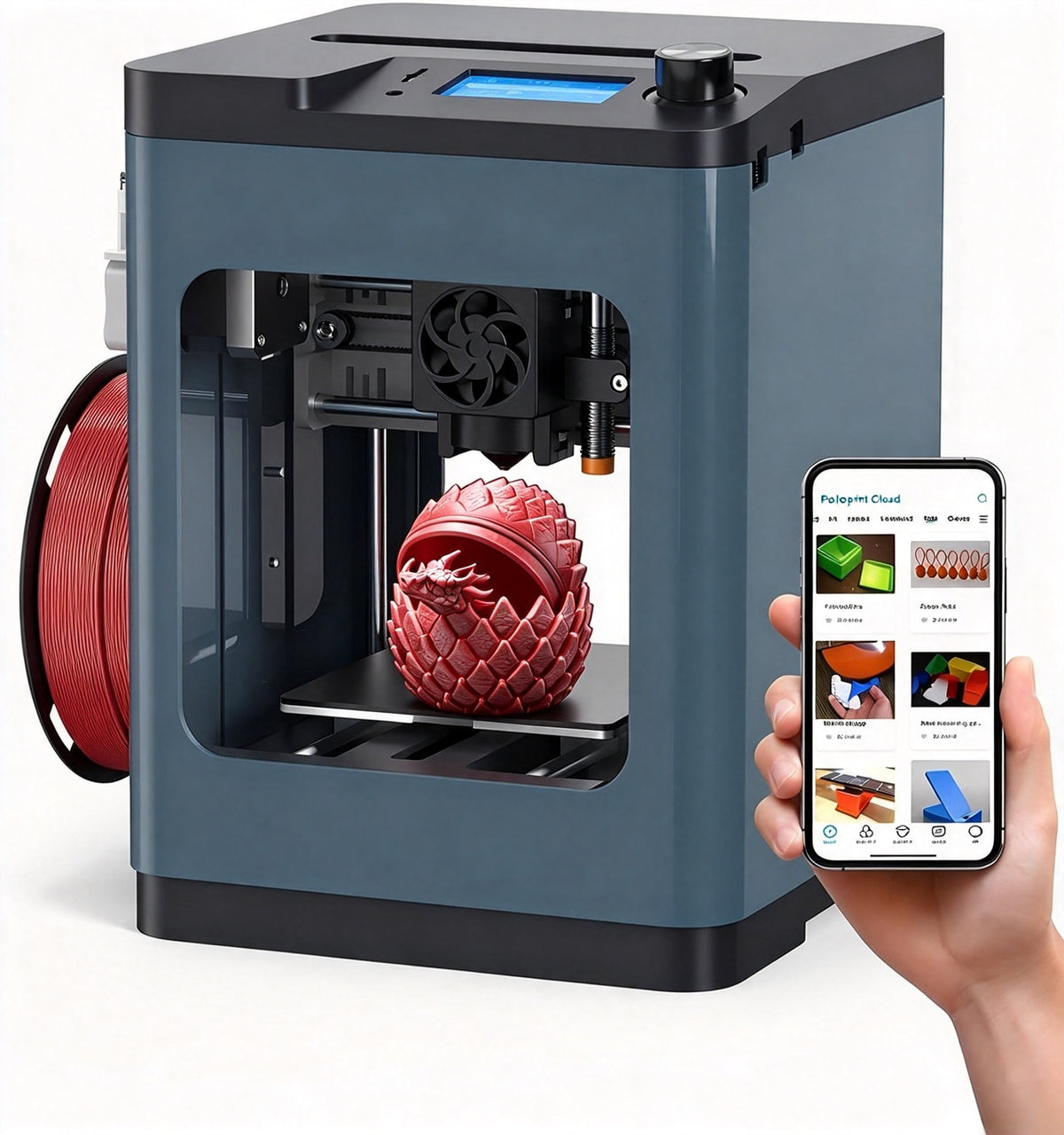 🎁 Kids' Mini 3D Printer – Fully Assembled, Beginner-Friendly 3D Printing Machine with 3,500+ Preloaded Models